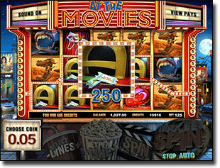 At the Movies Online Video Slot @ G'Day Casino