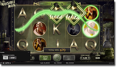 The Invisible Man - Online Video Slot @ G'Day Casino