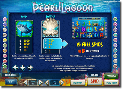 Play Pearl Lagoon - Fishing-themed online pokies