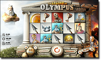 Legend of Olympus online AUD slots