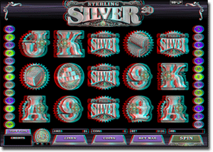 Sterling Silver 3D pokies by Microgaming