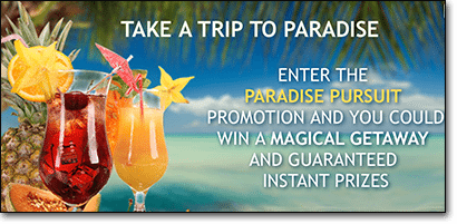 Paradise Pursuit promotion at RoyalVegasCasino.com