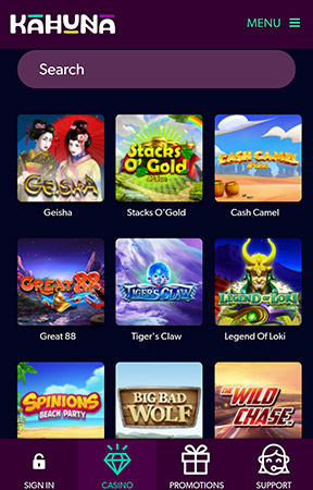 Kahuna Casino Bonus Codes 2020