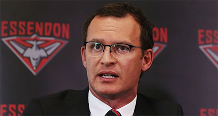 Essendon CEO Xavier Campbell