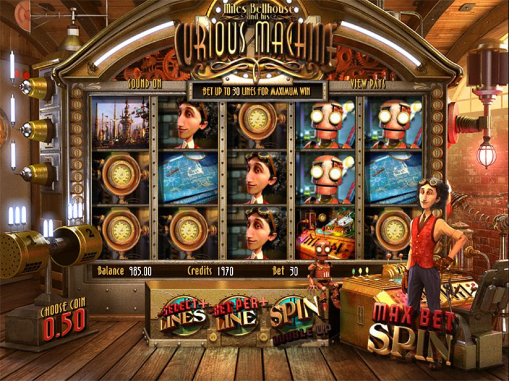 Miles Bellhouse and His Curious Machine online pokie