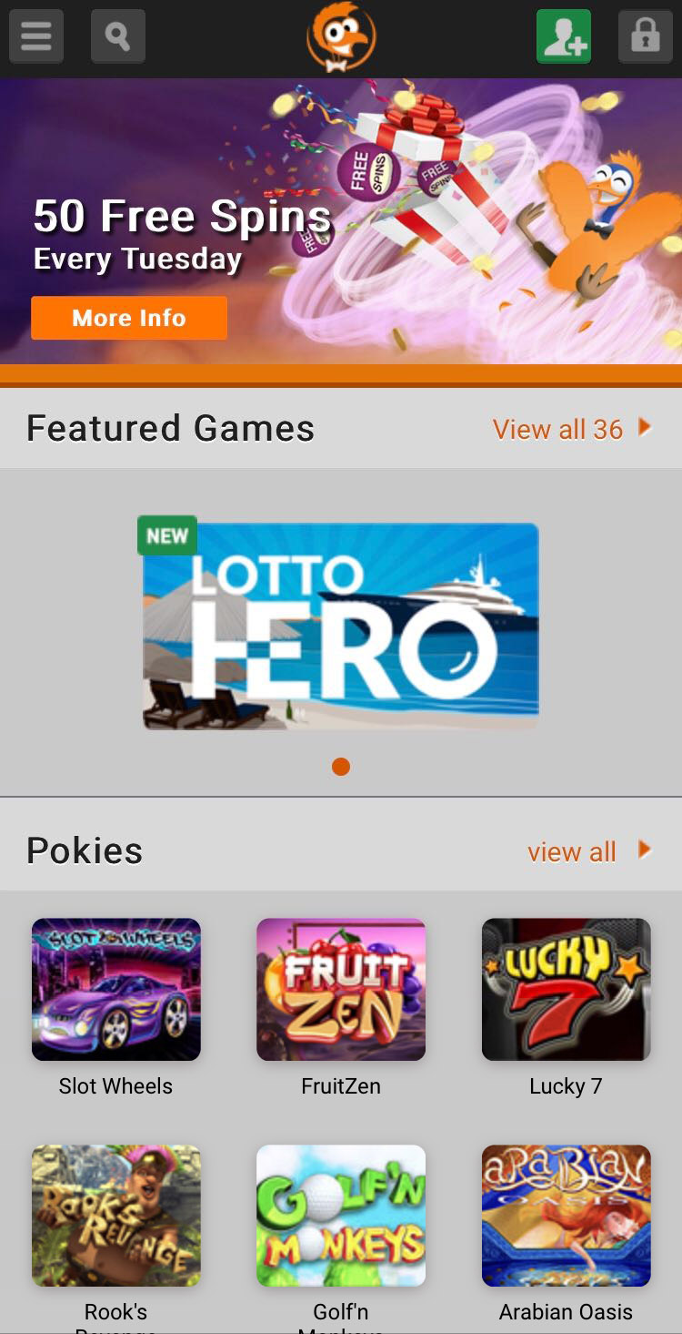 Emu Casino Mobile