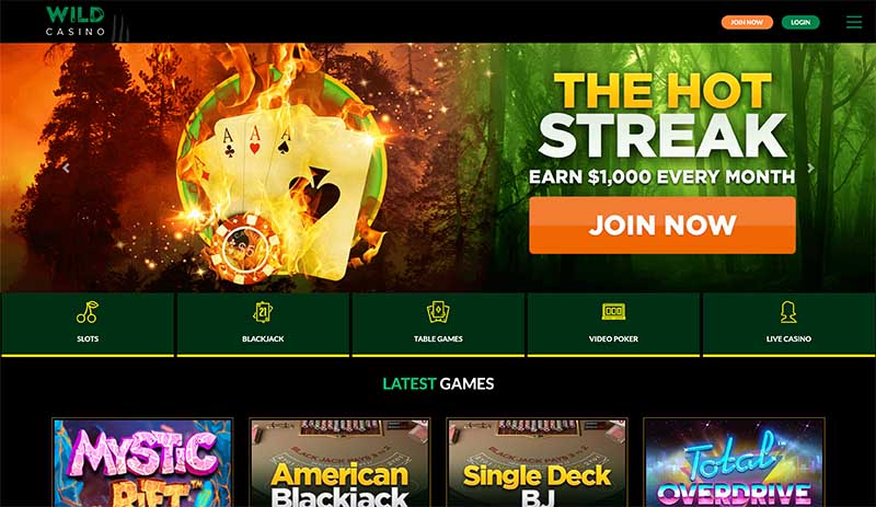 Wild Casino review - Onlie pokies sites