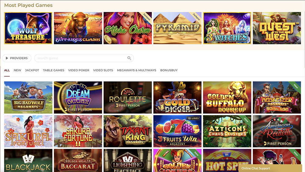 Lupin Casino online slots