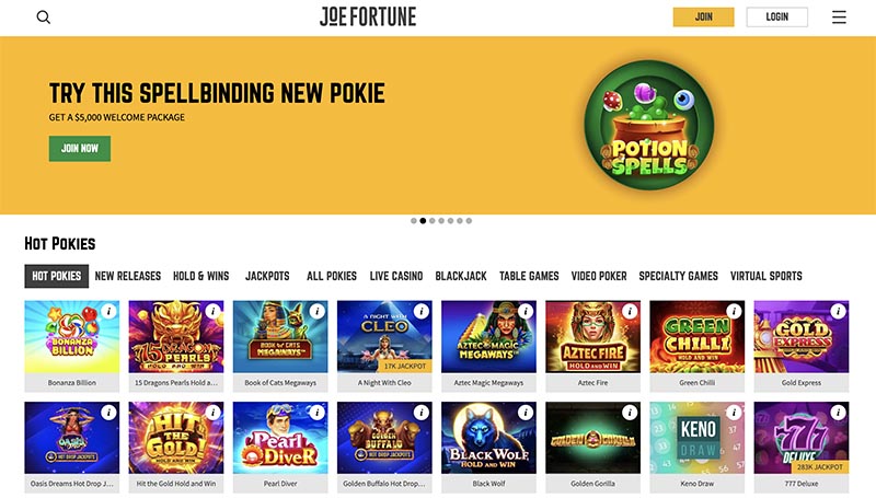 Joe Fortune Casino review